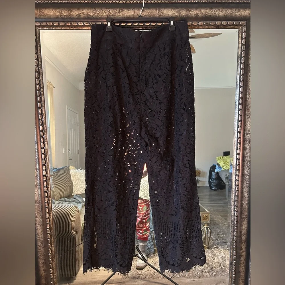 Fashion To Figure Elegant Black Lace Pants - Picture 2 of 2